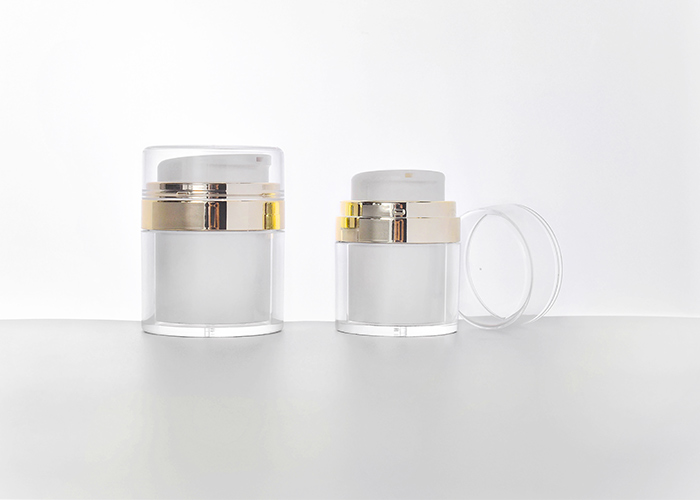 Airless Cosmetic Packaging Jars with Pump 30ml 50ml wholesale custom