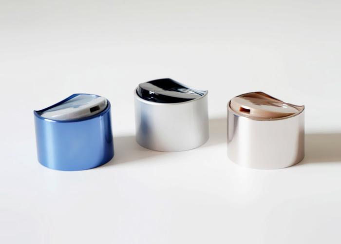 D49 Aluminum Overshell Disc Cap For Cosmetic Bottles