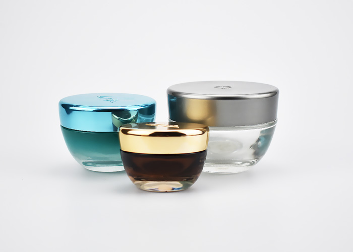 conic aluminum sheathed cap as closure for 30ml 50ml 100ml glass lancome jar for customized design