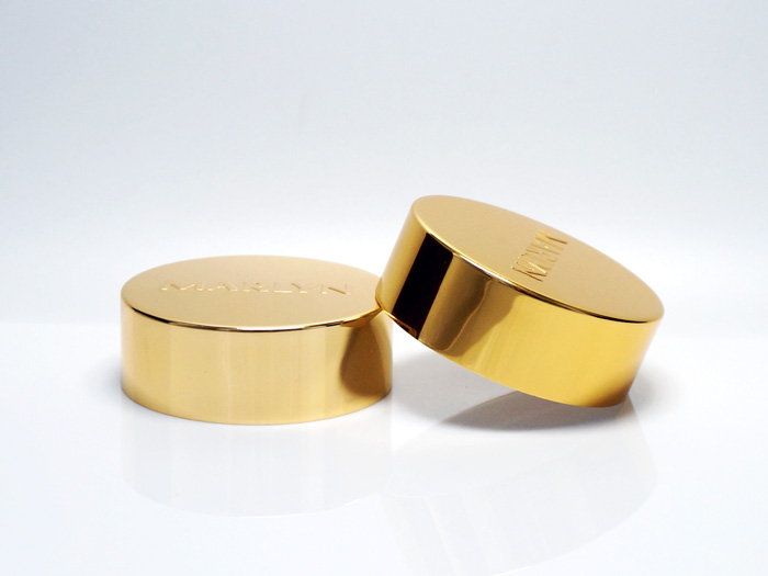 Plastic Cap With Aluminum Shell For Cosmetic & Skincare Jars