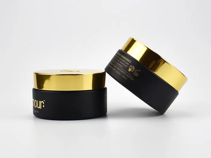 Low Profile Glass Jars 100ml Squat Round