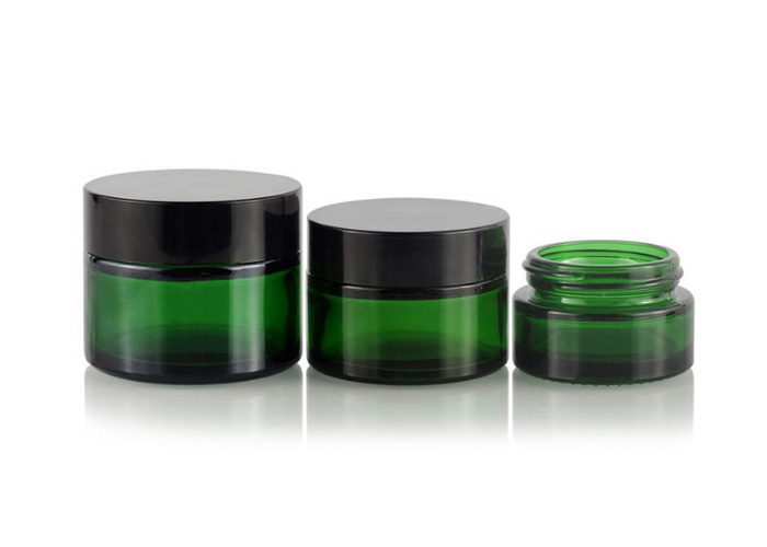 Ultraviolet Green Glass Jars 15ml 30ml 50ml