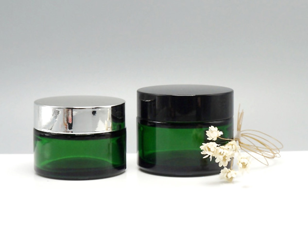 Ultraviolet Green Glass Jars 30ml 50ml
