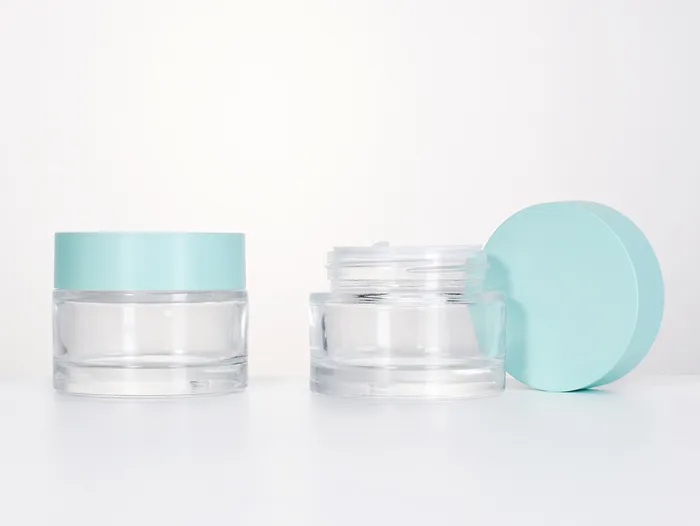 Screw-on Plastic Double Wall Cosmetic Jar Lid