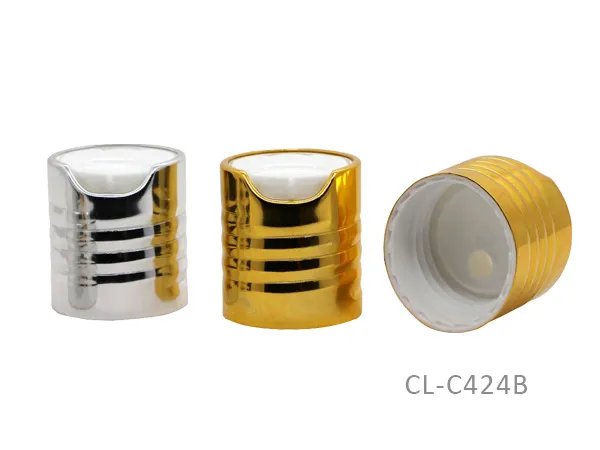aluminum disc top caps for cosmetic bottles