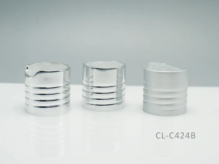 aluminum disc top caps for cosmetic bottles
