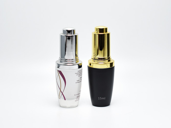 Luxury Press Dropper Glass Bottles For Skincare Oils & Serums 15ml
