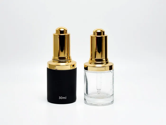 Glass Bottles With Press Droppers