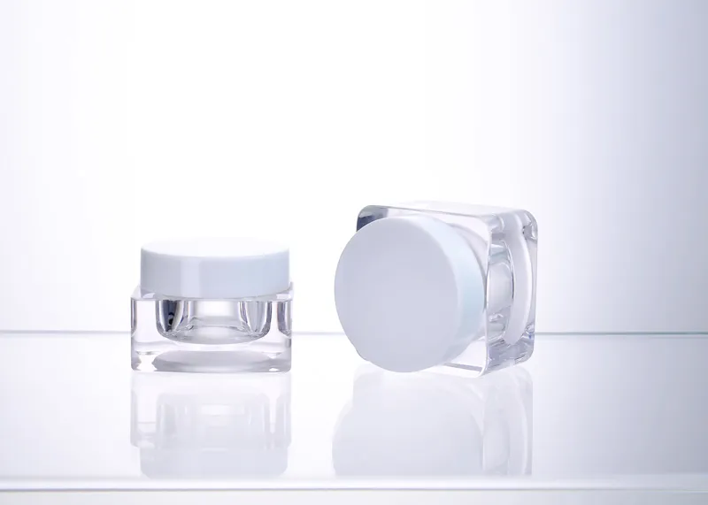 Square PETG cosmetic Jars
