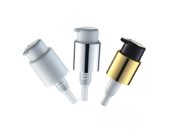 Durable plastic lock-up cream pump with wide compatibility and secure locking mechanism, ideal for wholesale and customizable cosmetic packaging.