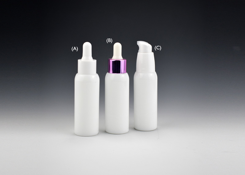 opal white glass primary cosmetic packaging supply