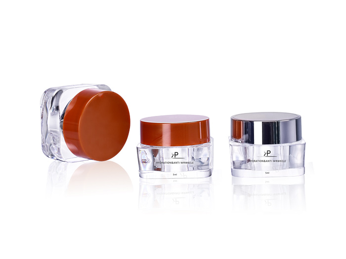wholesale custom 5g square plastic cosmetic jars for makeup