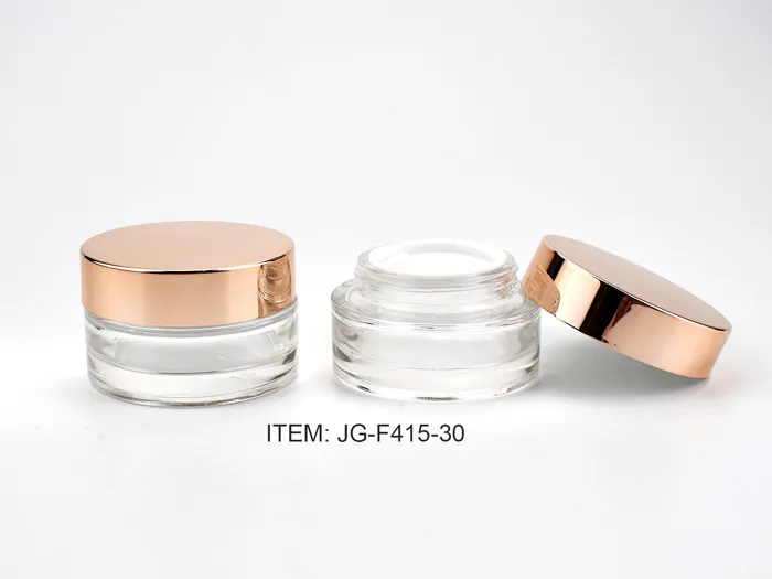 Sqaut Glass Cosmetic Jars 30ml
