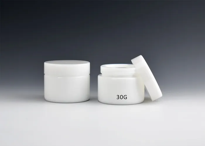 White Glass Jars For Cosmeceutical Skincare 30ml