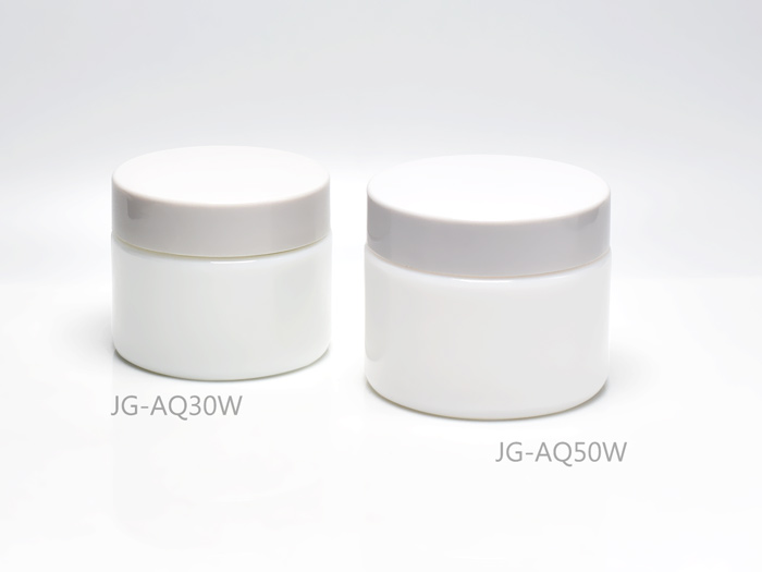 White Glass Jars For Cosmeceutical Skincare