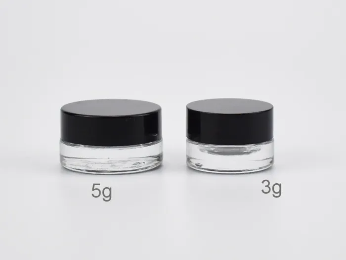 Glass Balm Jar Container For Cosmetics