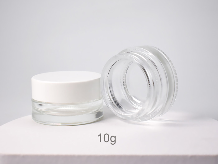 Glass Balm Jar Container For Cosmetics