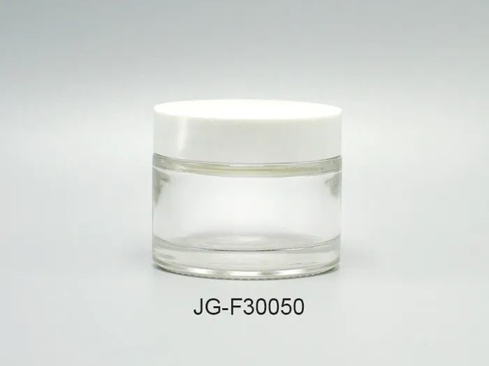 50ml Glass Skin Care Jars Cylinder Straight-sided