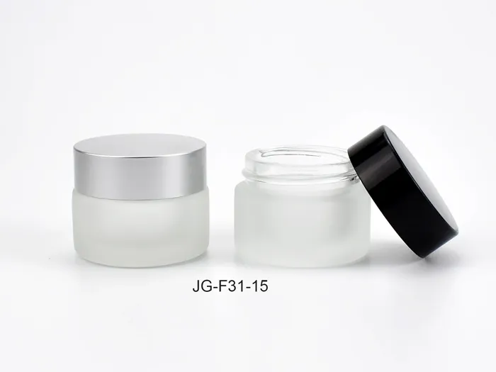 10ml & 15ml Glass Cosmetic Jars Round Straight-sided
