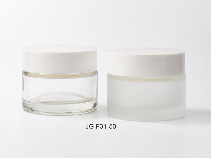 50ml Glass Skin Care Jars Cylinder Straight-sided
