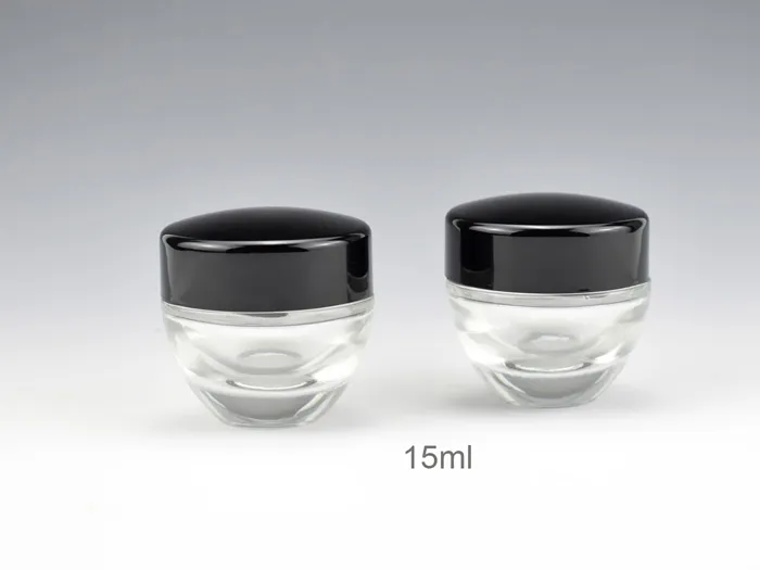 Cone-shaped Glass Cosmetic Jars For Face Cream