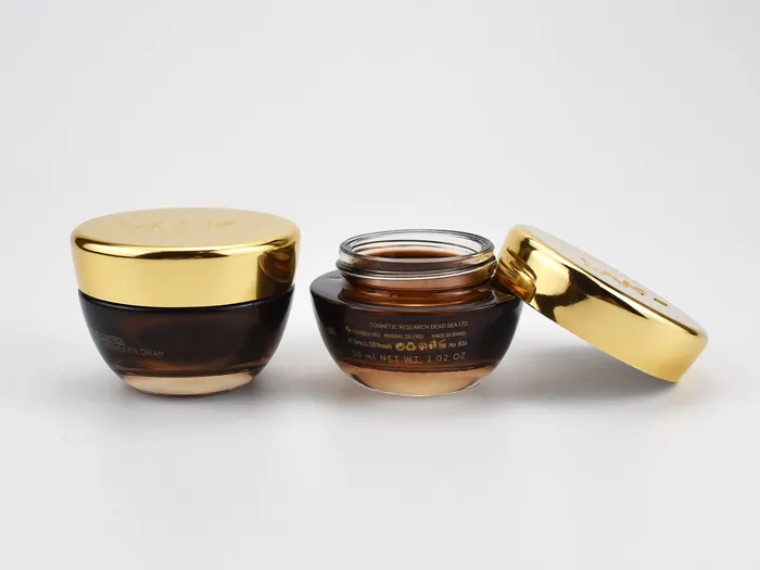 Cone-shaped Glass Cosmetic Jars For Face Cream