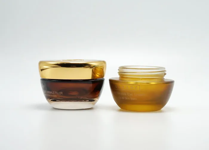 Cone-shaped Glass Cosmetic Jars For Face Cream