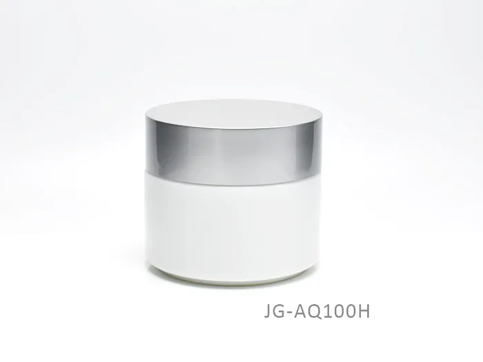Opaque White Glass Skincare Supplement Jars 100ml
