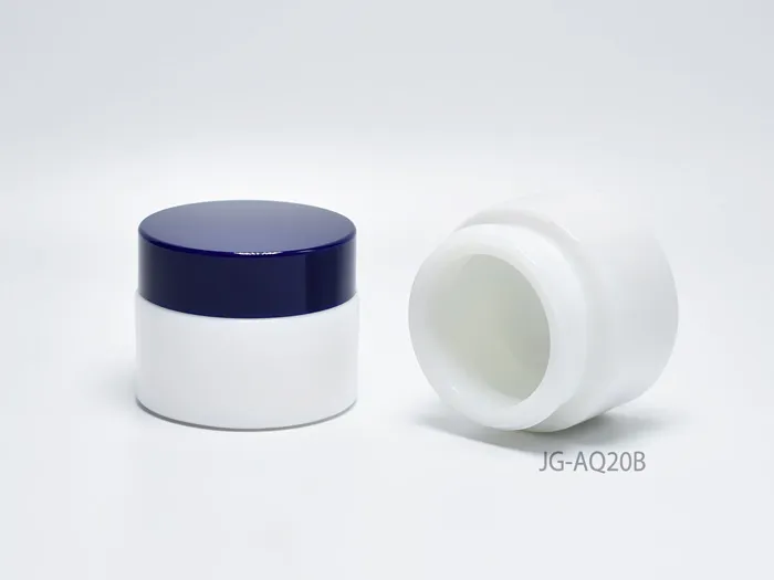 Straight-Sided Opal Glass Jars For Beauty 15ml 20ml 30ml 50ml