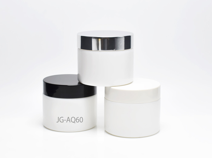 Opaque White UV Protected Glass Skincare Jars