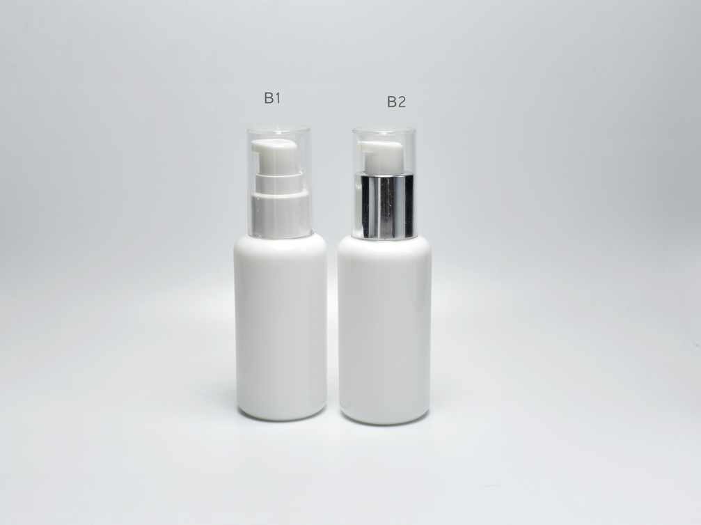 Opaque White Glass Skincare Bottles 40ml
