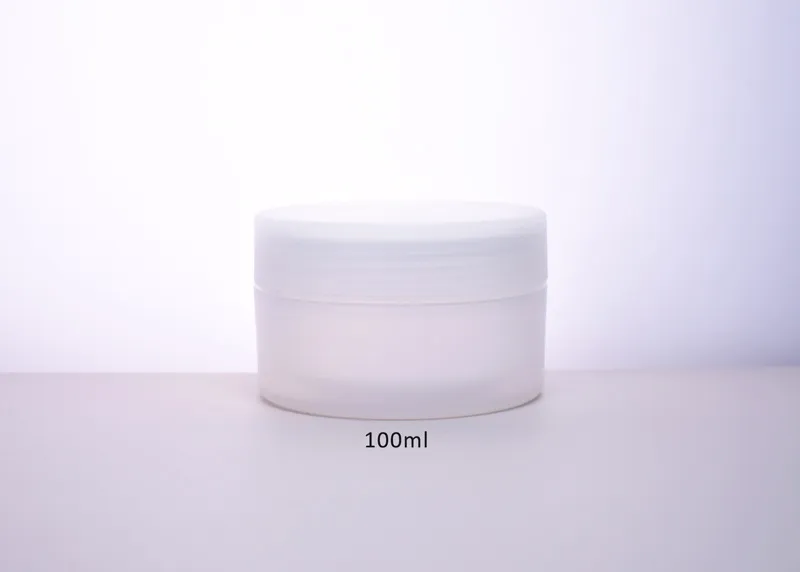 Cylinder Round Sustainable PP Cosmetic Jar Packaging 100ml