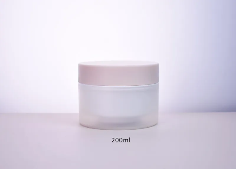 Cylinder Round Sustainable PP Cosmetic Jar Packagingb 200ml