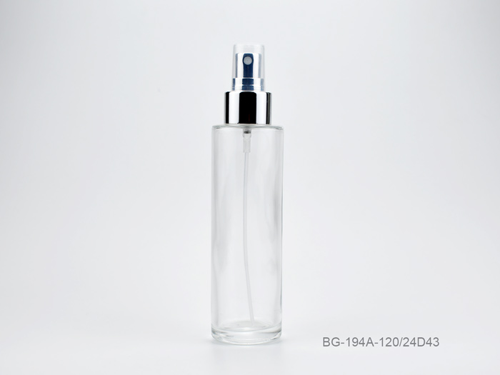 120ml Cylindric Glass Bottle For Beauty & Personal Care