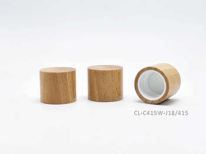 Wooden Bottle Caps With Plastic Insert