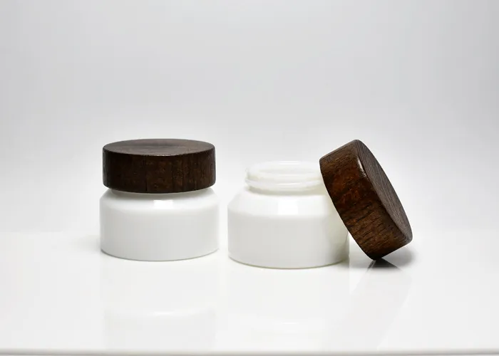 Ultraviolet White Glass Jars Face Cream Jars