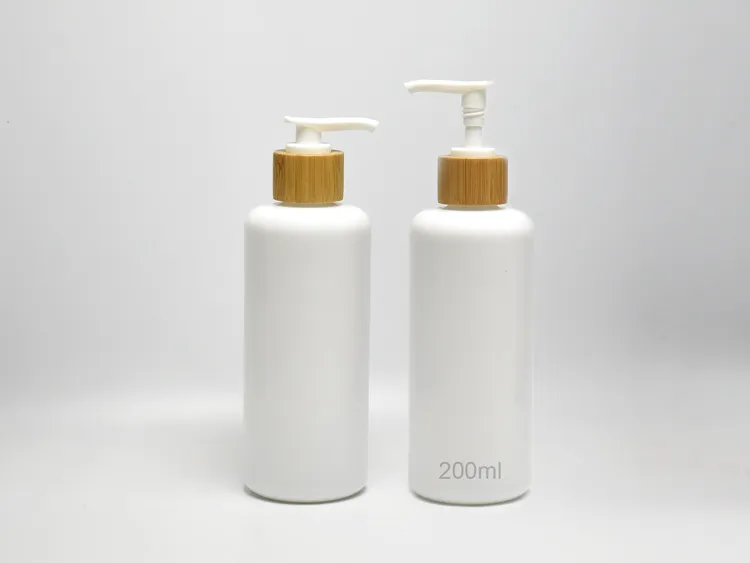 Opal Glass Bottles With Wooden Closures 200ml