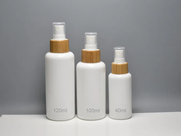 Opal Glass Bottles With Wooden Closures 40ml to 200ml
