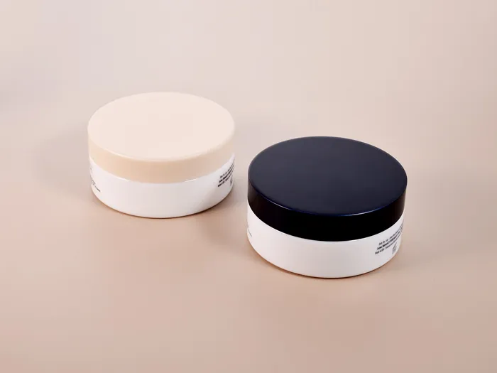 Custom Opal Glass Jars White Low Profile 120ml