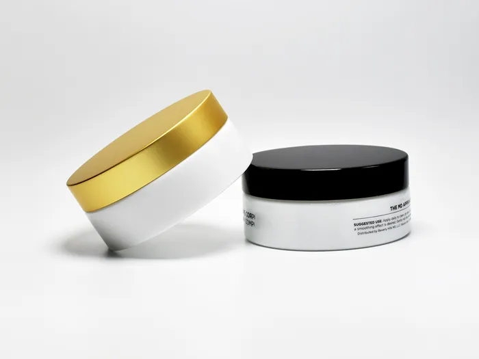 Custom Opal Glass Jars White Low Profile 120ml