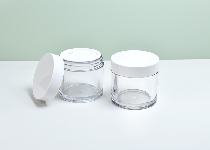 wholesale custom 100ml PETG cosmetic jars for skincare