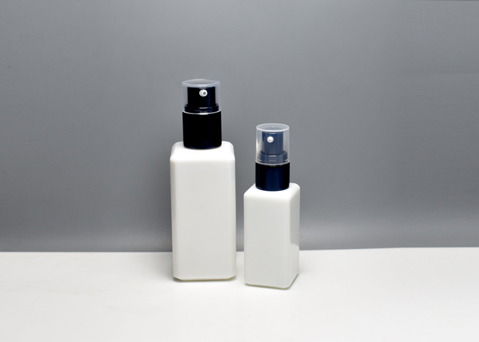 luxury milk white glass primary cosmetic packaging supply for skin treatment products