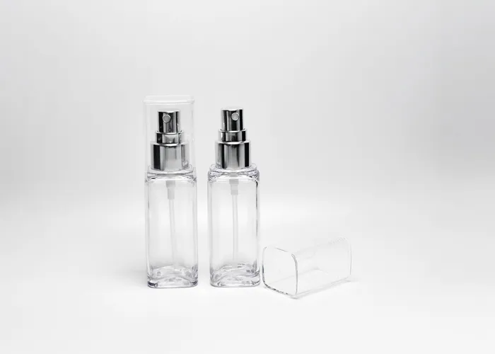 Premium Square Plastic Cosmetic Bottles With Pump 50ml