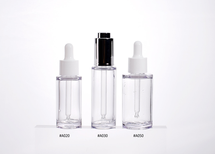 plastic heavy wall PET cosmetic dropper bottles for wholesale custom
