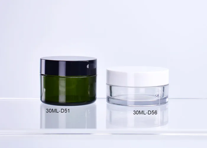 30ml Cylinder Round Thick Wall PET Cosmetic Jars