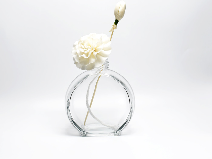 Flat Round Glass Aroma Bottles 200ml
