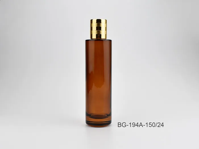 150ml Cylindric Glass Bottle For Cosmetics and Beauty