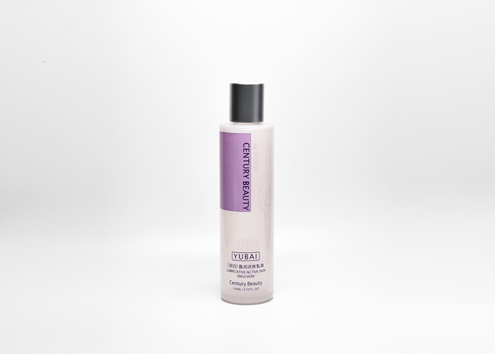 150ml cylinderic glass bottle with screw cap for facial toner, cleanser