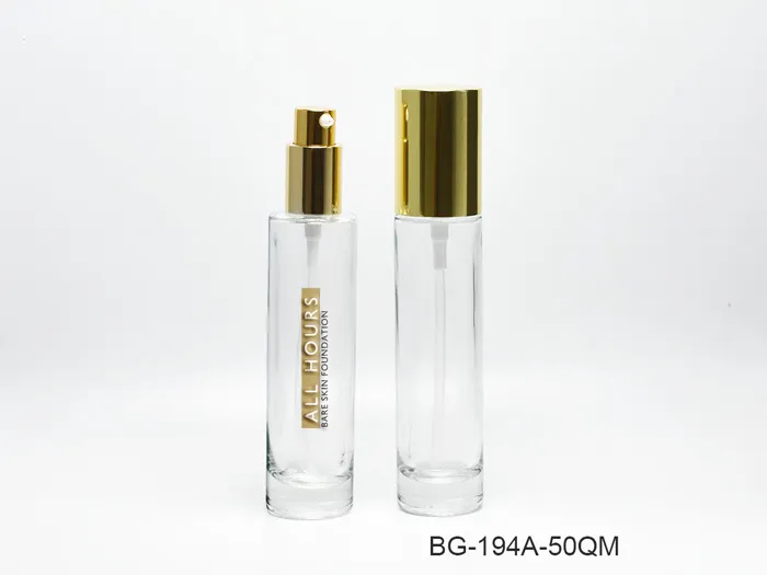 50ml Thick-walled Glass Bottle With Pump For Cosmetics
