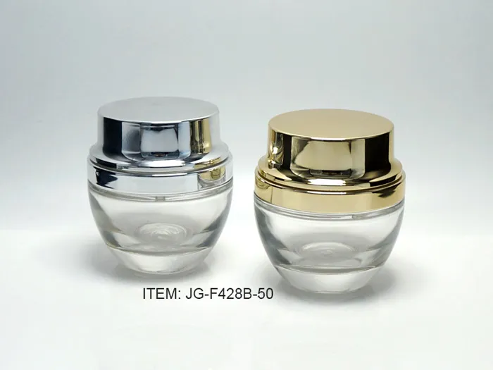 Conic Glass Cosmetic Jars For Face Cream 30ml 50ml